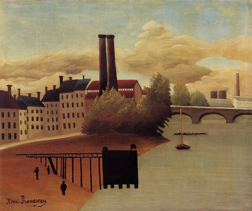 Vista della periferia di Parigi, 1890